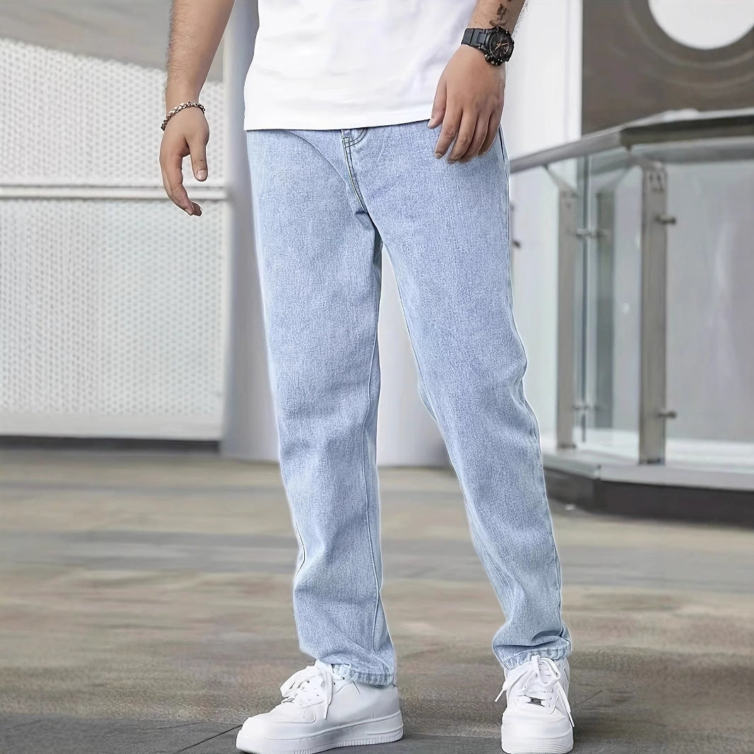 Youth Slim Jeans Men's Fashion Casual Men's Clothing