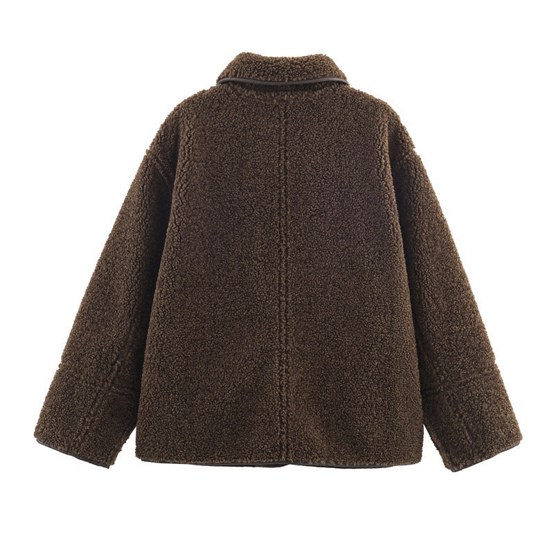 European And American Style Fashionable All-match Casual Double-sided Two-way Coat