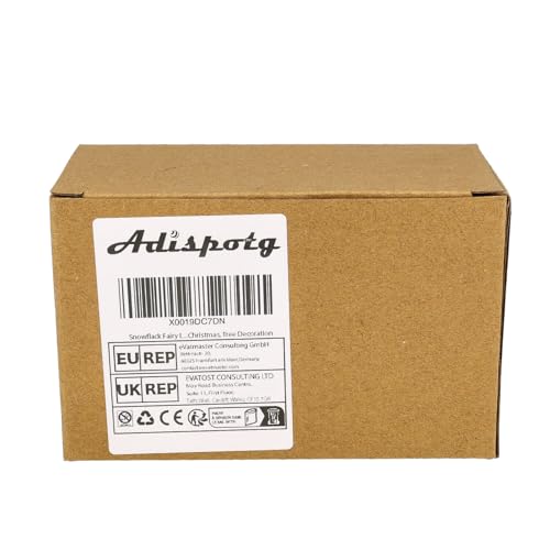 Adispotg Fairy Lights, 20ft 40 LED Battery Powered String Lights, 2 Lighting Modes, Decoractive for Indoor Outdoor, Bedroom, Wedding, Party,Birthday, Valentine, Christmas Tree Decoration (Snowflack)