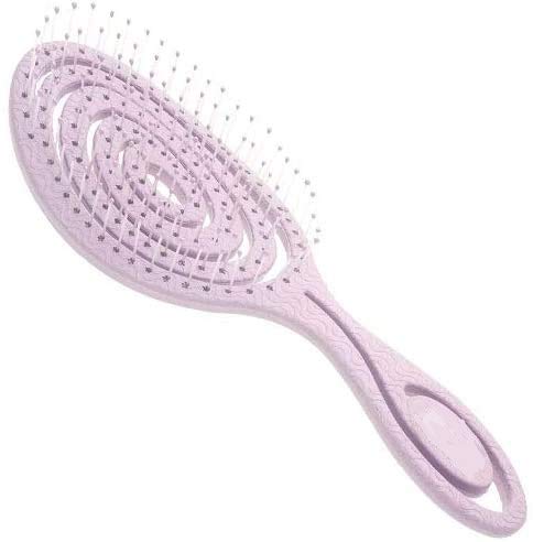 CS Beauty Eco Friendly Straw Hairbrush, Flexible Soft Pin Bristles, Detangling Wet/Dry Hair, Head Massaging Pro (Oatmeal)