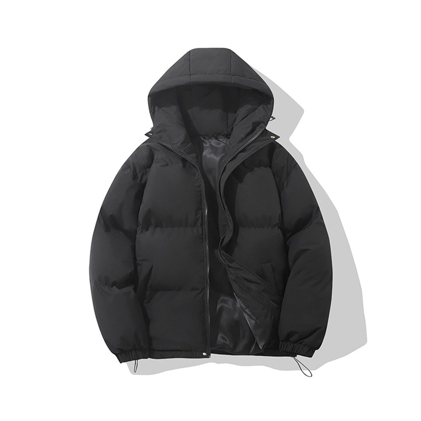Coats for Women Uk Quilted Jackets for Women Hooded Puffer Down Winter Coat Ladies Padded Hoodie Top Plain Coats Lightweight Waterproof Jacket Womens Fleece Jackets Full Zip