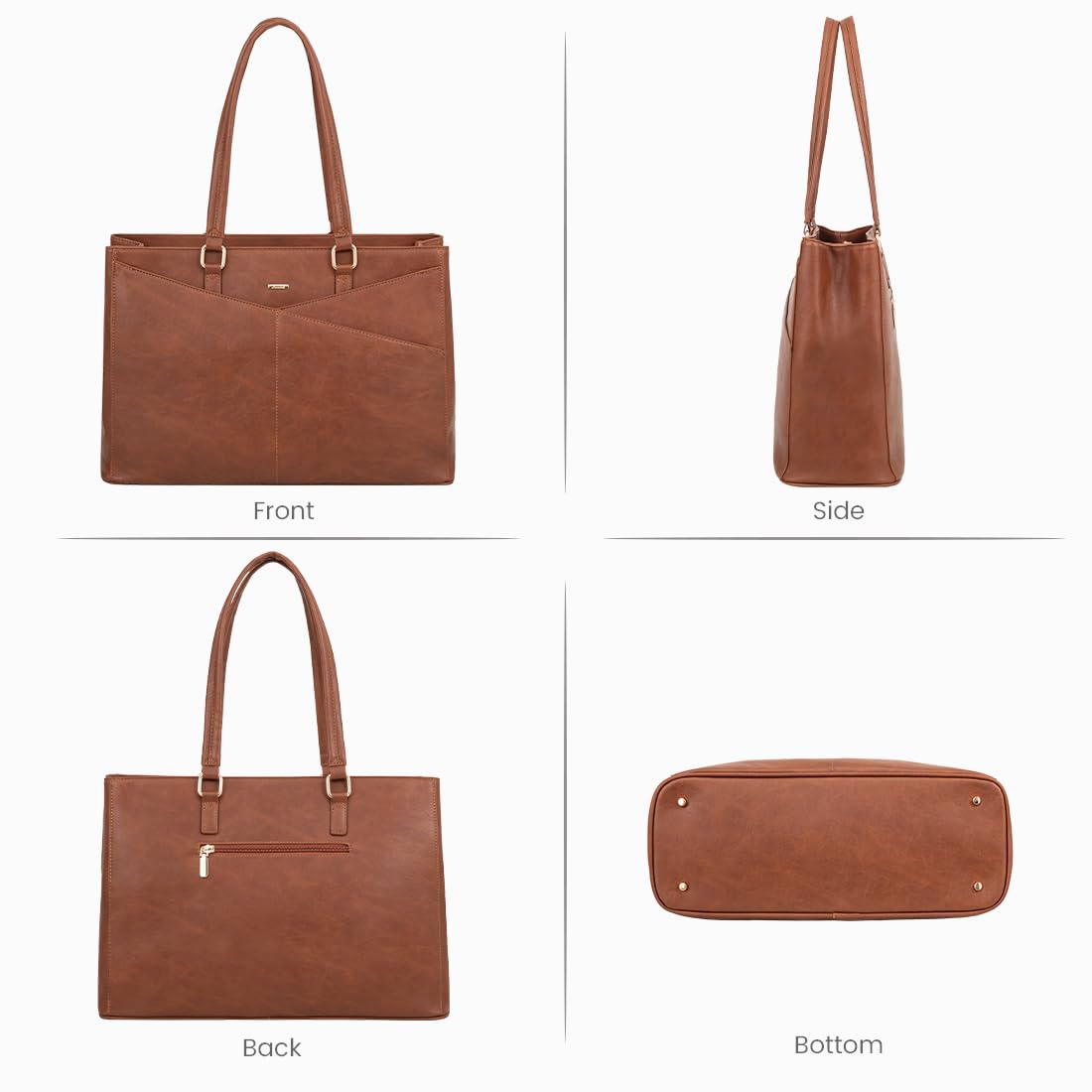 LOVEVOOK Laptop Tote Bag for Women, Office Work Bag Briefcase fit for 15.6 inch Laptop, Large Capacity Teacher Computer Bag Handbag