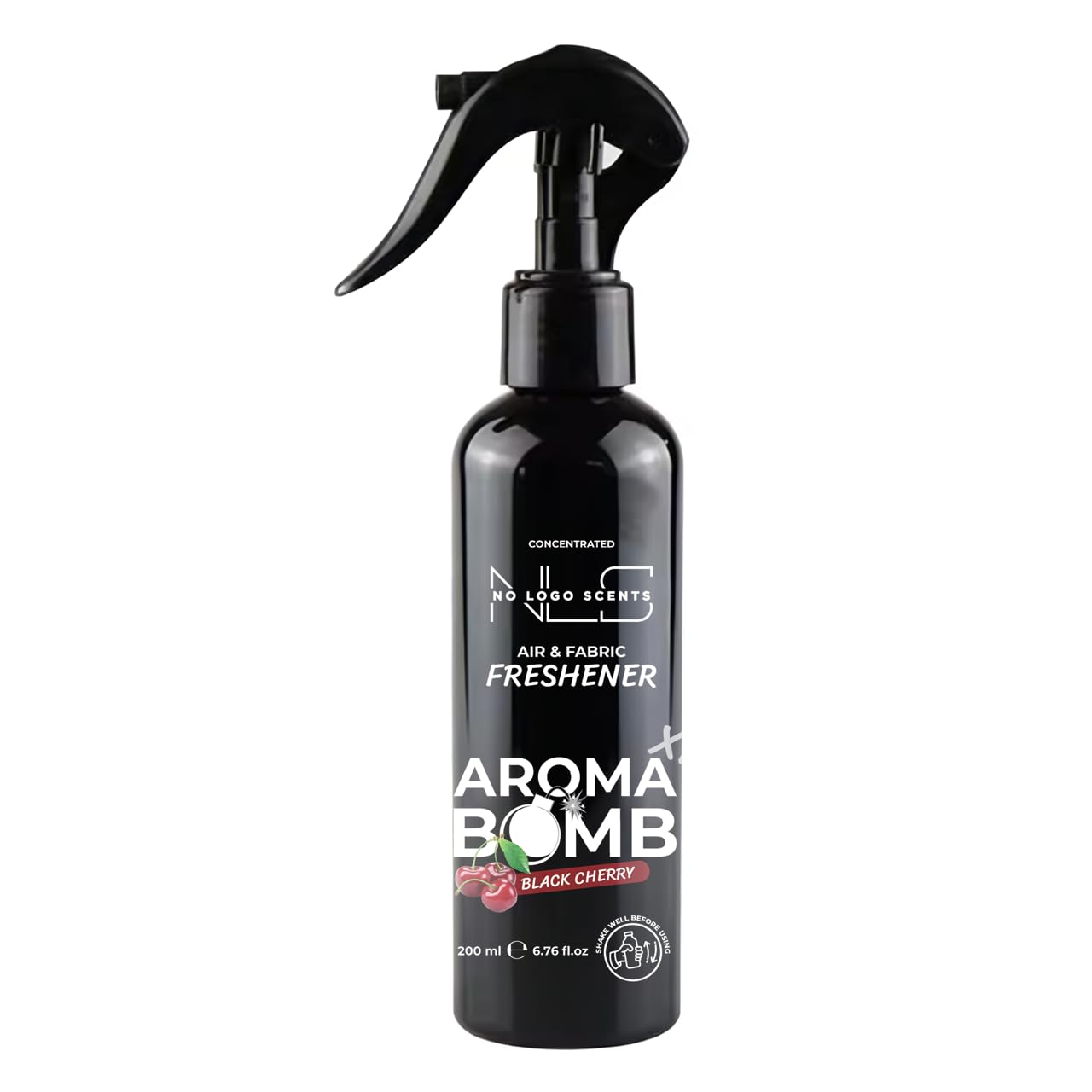 Aroma Bomb Air Freshener Spray 200ML - All - Purpose Odor Remover For Car Interior, Home, And Fabrics | Powerful, Lasting Fresh Scent. (Black Cherry)