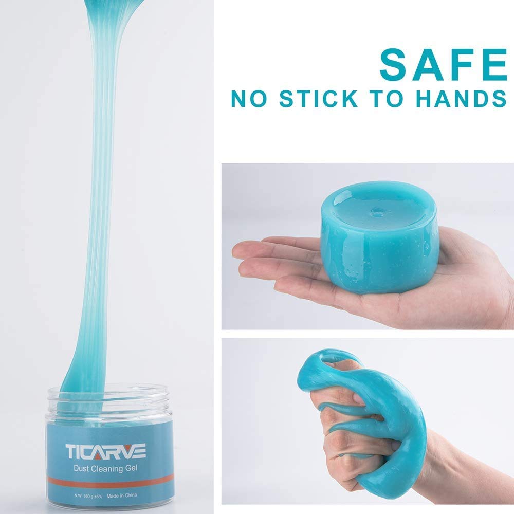 TICARVE Cleaning Gel for Car Detailing Putty Auto Cleaning Universal Dust Cleaner for Laptops, Printers, Cameras,Keyboard
