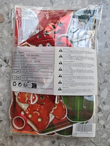 YBwanli Premium Reusable Christmas Decoration Set - Paper and Ceiling Hanging Decorations for Indoor Xmas Room Decor