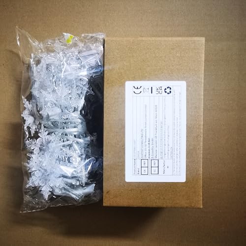OAICIA LED Curtain String Lights, 96 LED 3.5M Fairy Snowflake Lights, Christmas Lights 4 Flashing Modes,Waterproof Light for Christmas Window, Garden, Party, Patio Decoration