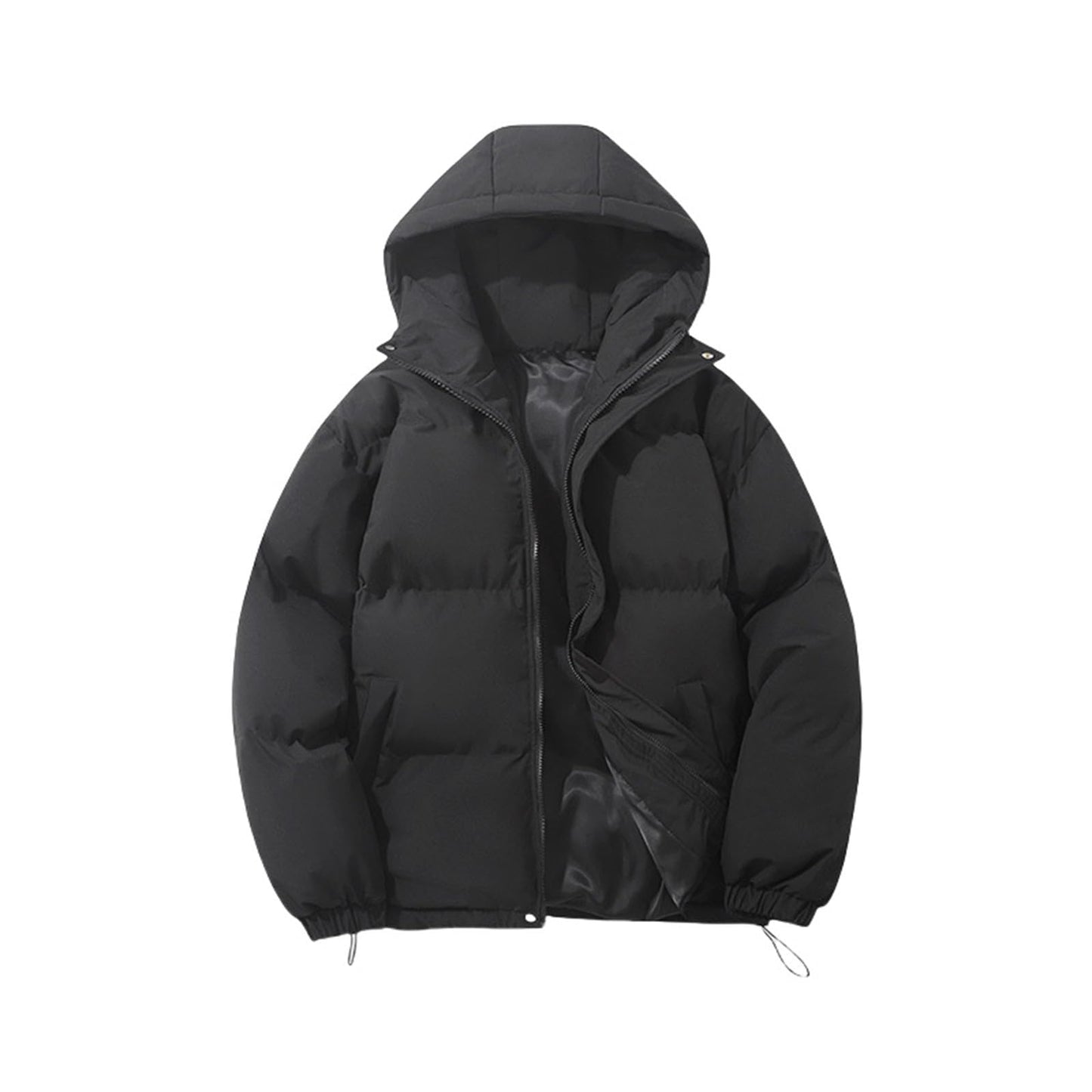 Coats for Women Uk Quilted Jackets for Women Hooded Puffer Down Winter Coat Ladies Padded Hoodie Top Plain Coats Lightweight Waterproof Jacket Womens Fleece Jackets Full Zip