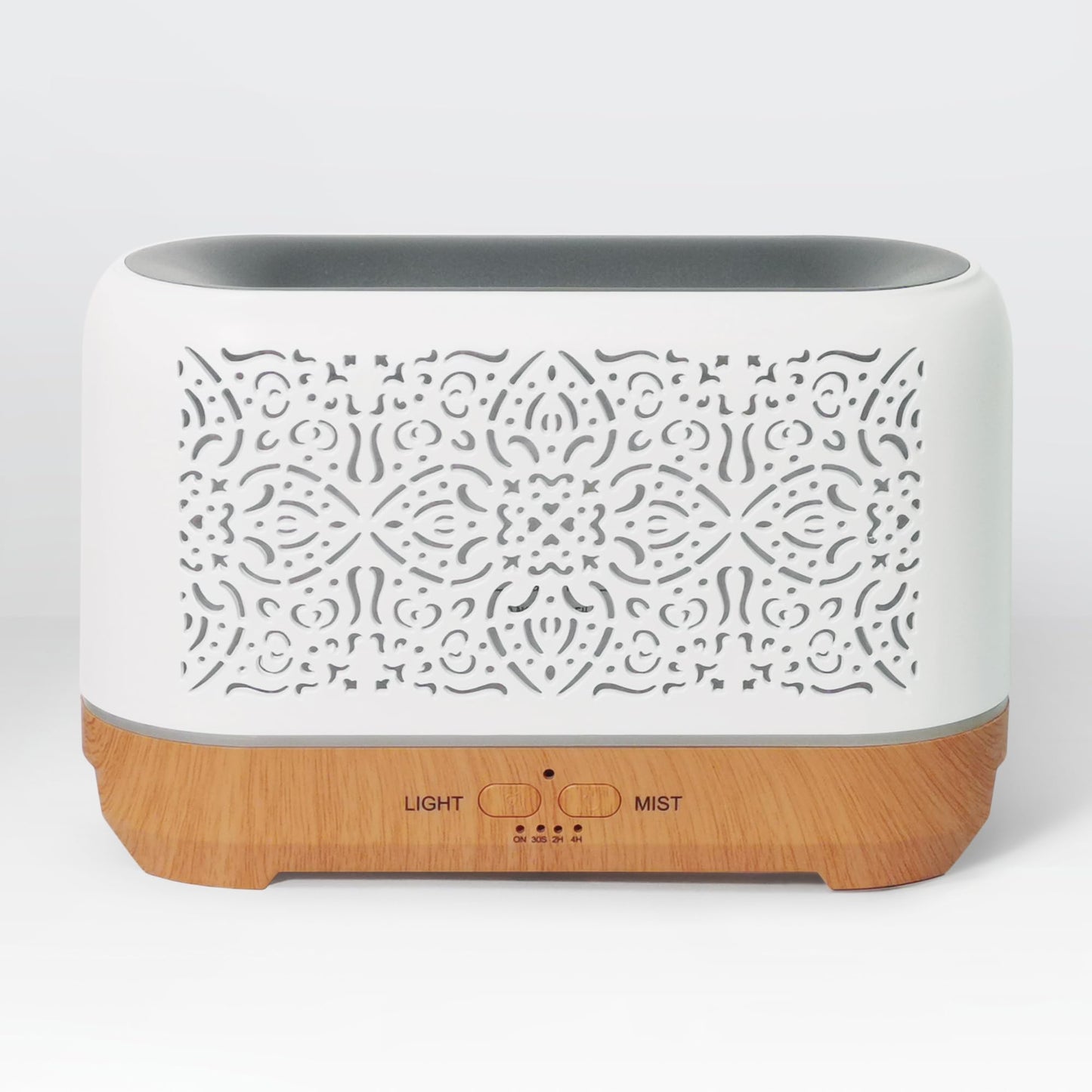 Earnest Living Essential Oil Diffuser Classic Flame Diffuser 200ml Timers Night Lights and Auto Off Function Home Office Humidifier Aromatherapy Diffusers for Essential Oils White