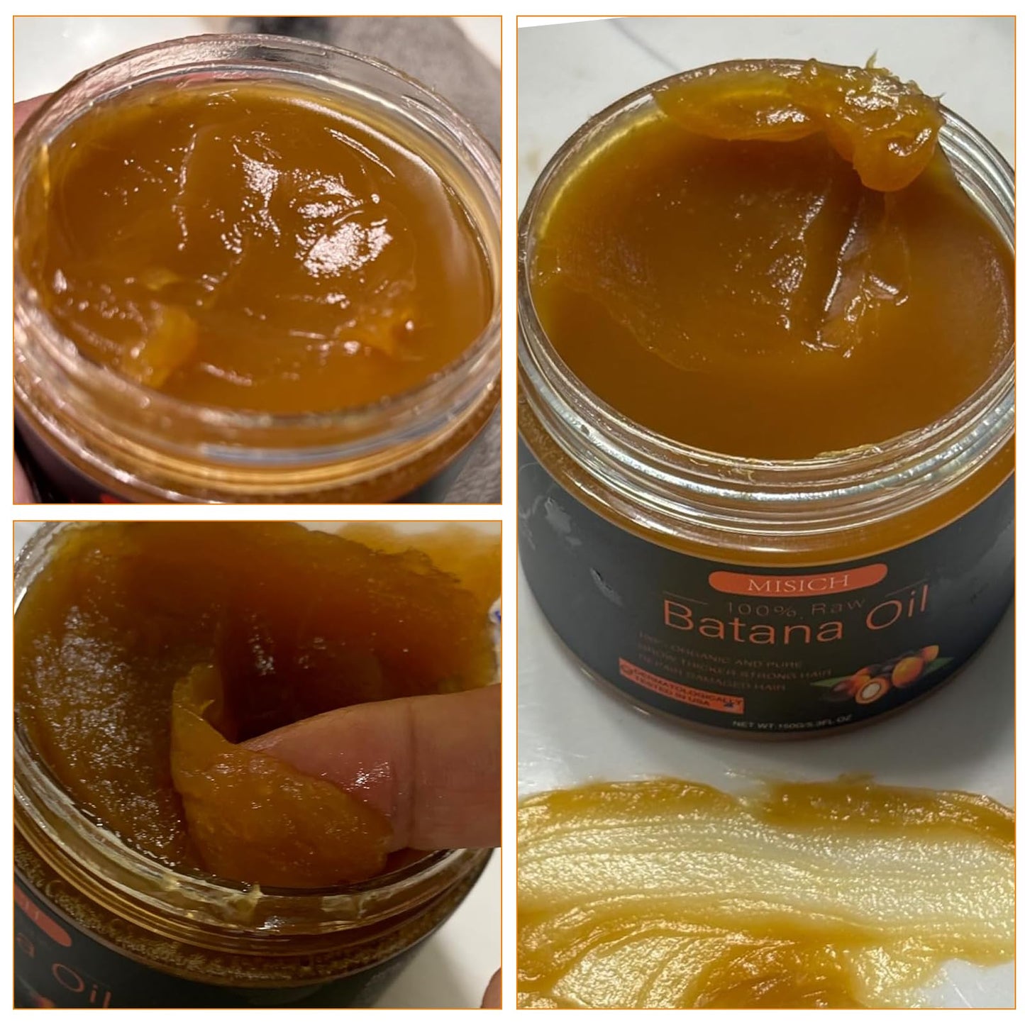 Raw Batana Oil for Hair Growth, 100% Natural Pure Botana Oil Paste, Unrefined Organic Batana Hair Growth Oil for Prevent Hair Loss, Enhances Hair Thickness for Men & Women 5.3 oz