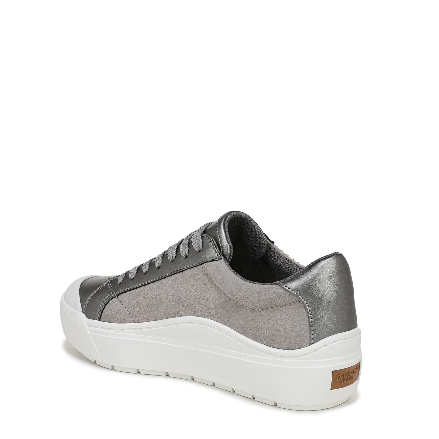 Dr. Scholl's Shoes Women's Time Off Sneaker Pewter Metallic Pearls 9 M