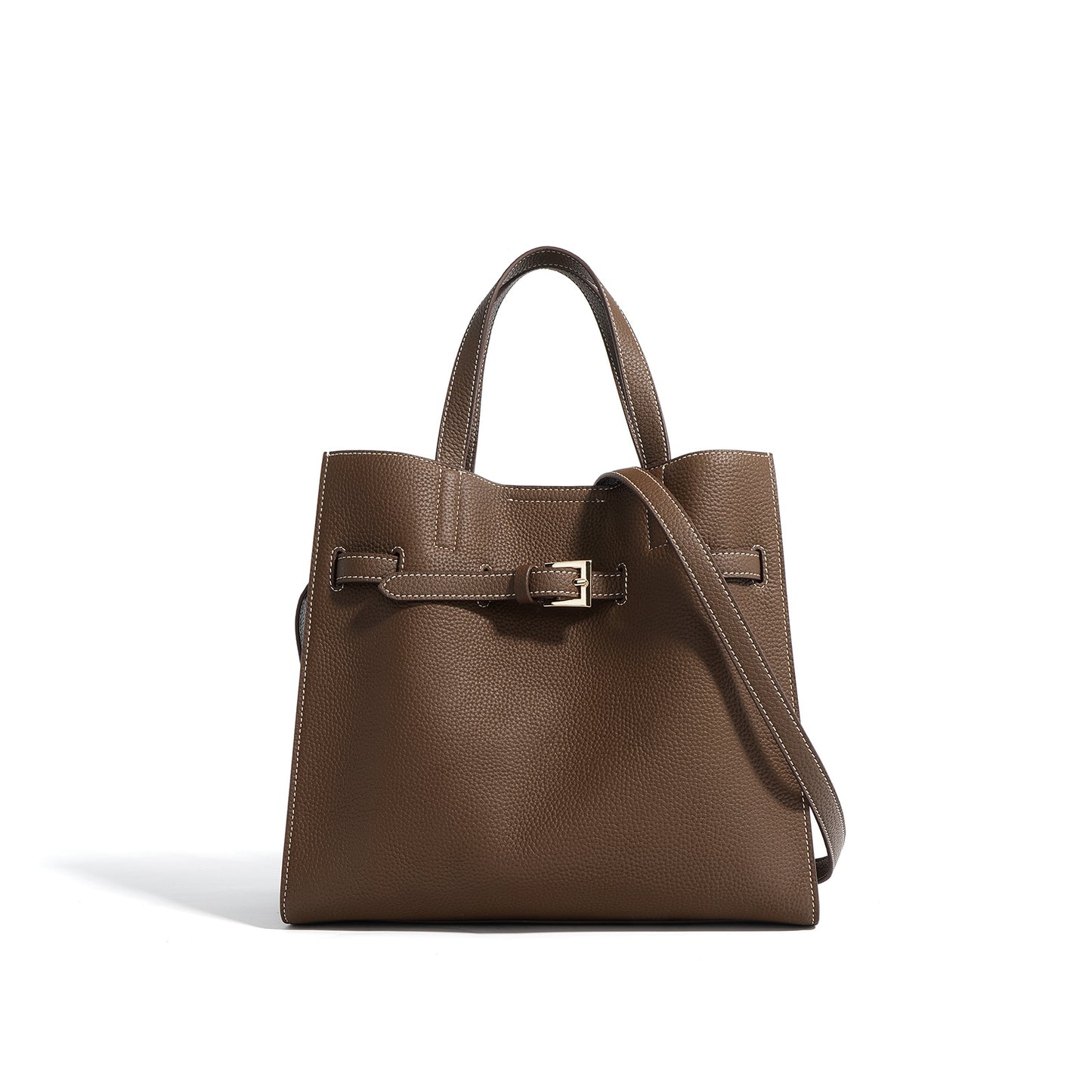 High-grade Large Capacity Genuine Leather Crossbody Commuter Bag