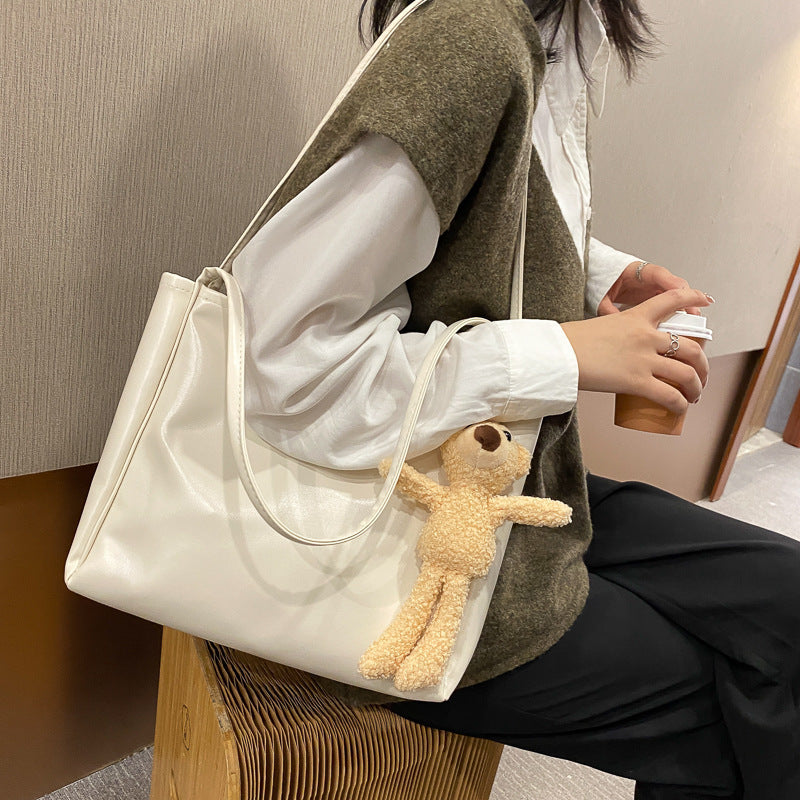Large Capacity Simple New Trendy Korean Style Trendy One-shoulder Bag