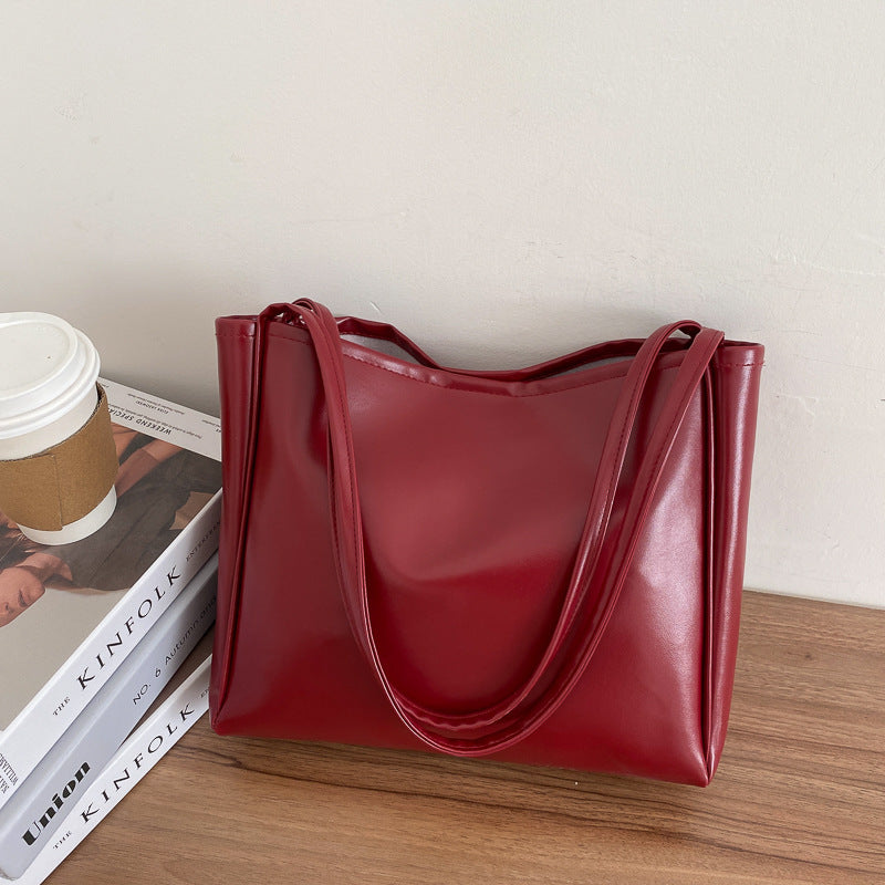 Large Capacity Simple New Trendy Korean Style Trendy One-shoulder Bag