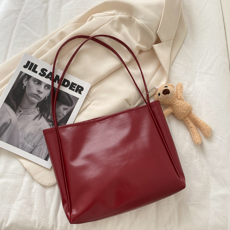 Large Capacity Simple New Trendy Korean Style Trendy One-shoulder Bag
