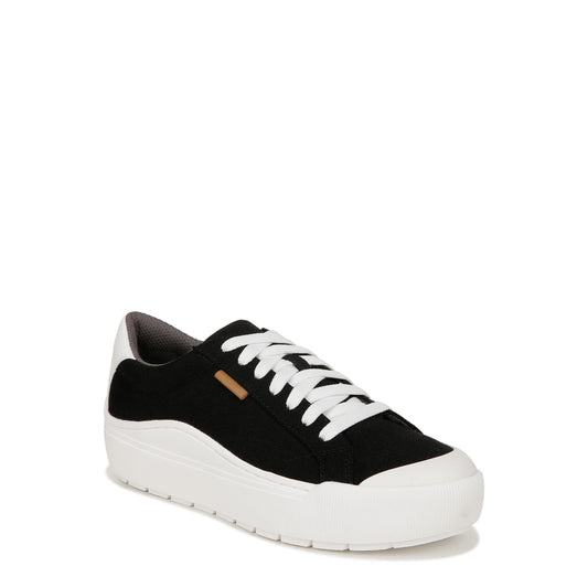 Dr. Scholl's Shoes Womens Time Off Sneaker Black Canvas 9 M