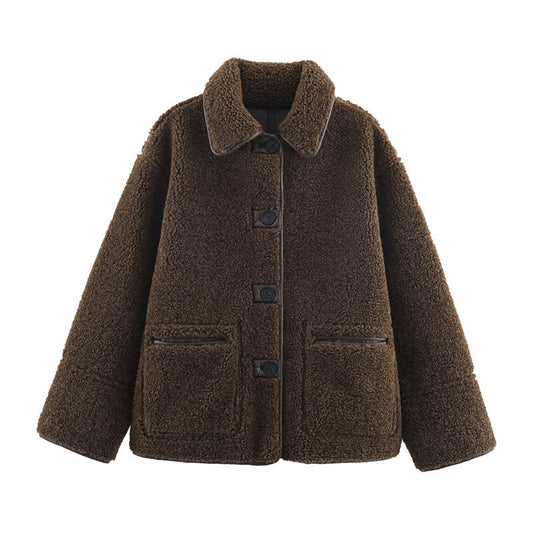 European And American Style Fashionable All-match Casual Double-sided Two-way Coat